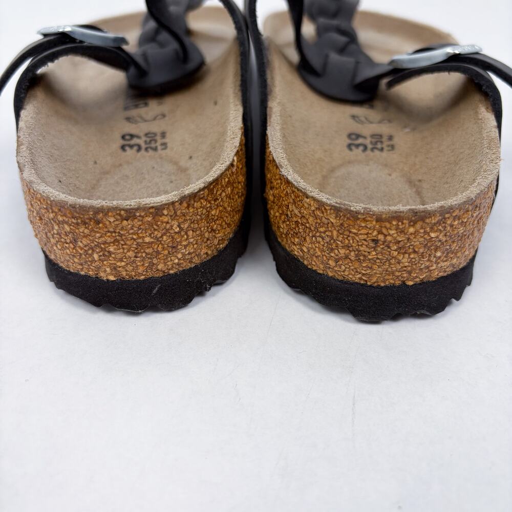 Birkenstock Gizeh Braided Oiled Leather Sandal in Black 39 - Picture 6 of 6